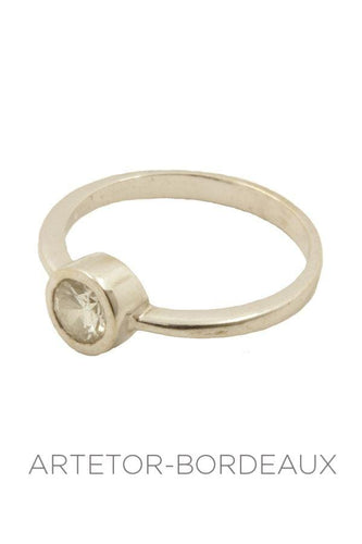 Bague 55 Solitaire moderne 0.56 carat 58 Facettes 1451