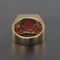 Bague 54 Bague corail onyx et diamants 58 Facettes 17-357-54-1
