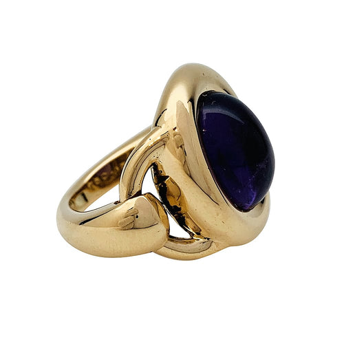 Bague 52 Bague Poiray "Indra" or jaune et améthyste. 58 Facettes 30666