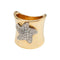 Bague 53 Bague or jaune et blanc, étoile marine diamants. 58 Facettes 30315