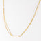 Collier Chaîne double en or maille gourmette et batonnets 58 Facettes 20-041B