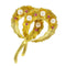 Broche Broche vintage or perle rubis 58 Facettes 17-055