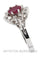 Bague 57 Bague marguerite rubis 58 Facettes 33961
