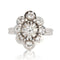 Bague 50 Bague en or blanc saphirs blancs 58 Facettes 19-517C-50