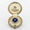 Broche Broche ancienne Asprey émail bleu et diamants 58 Facettes 19-042