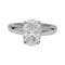 Bague 51 Bague jonc en or blanc, diamant ovale 2,29 cts, H/SI1 58 Facettes 26071