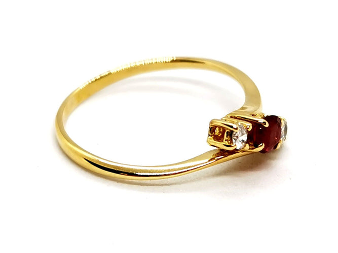 Bague 51 Bague Or jaune Rubis 58 Facettes 1161972CD