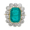 Bague 50 Bague Pompadour émeraude 3.14 cts, or jaune, platine. 58 Facettes 30139