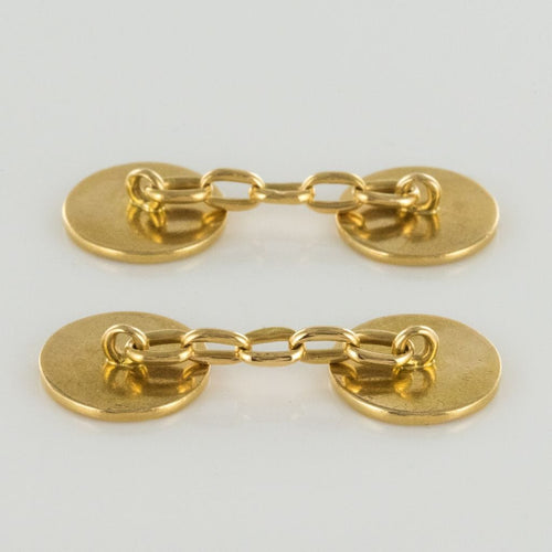 Boutons de manchette Boutons de manchettes or lys 58 Facettes 19-283