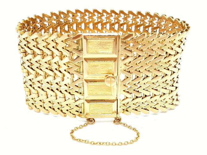 Bracelet Bracelet Manchette Or jaune 58 Facettes 00035CN
