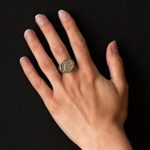 Bague 54 Bague chevalière homme maçonnique 58 Facettes 19-176-54