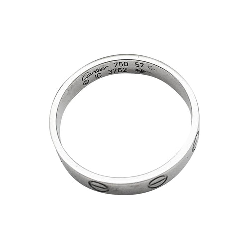 Bague 57 Bague Cartier "Love" en or blanc. 58 Facettes 30258