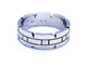 Bague 63 Cartier Bague Alliance Tank Or blanc 58 Facettes 1050177CN