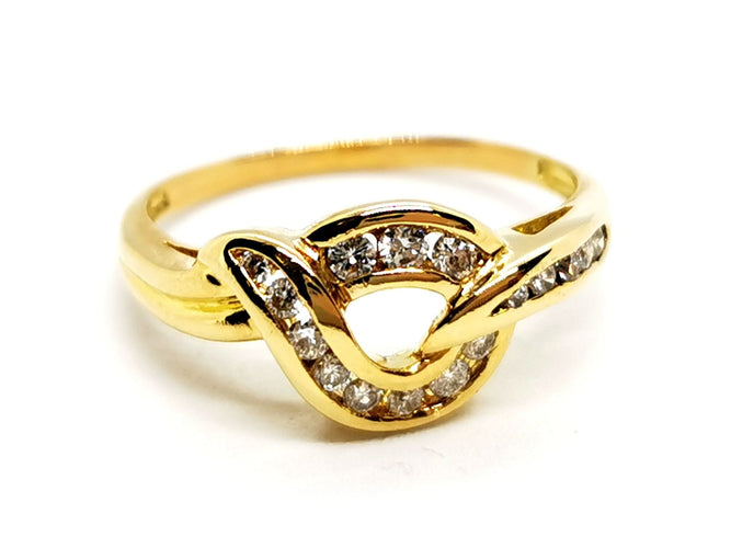 Bague 58 Bague Or jaune Diamant 58 Facettes 1167355CD