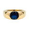 Bague 58 Bague jonc en or jaune, saphir. 58 Facettes 29704