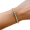 Bracelet Bracelet ligne diamants en or jaune. 58 Facettes 29996