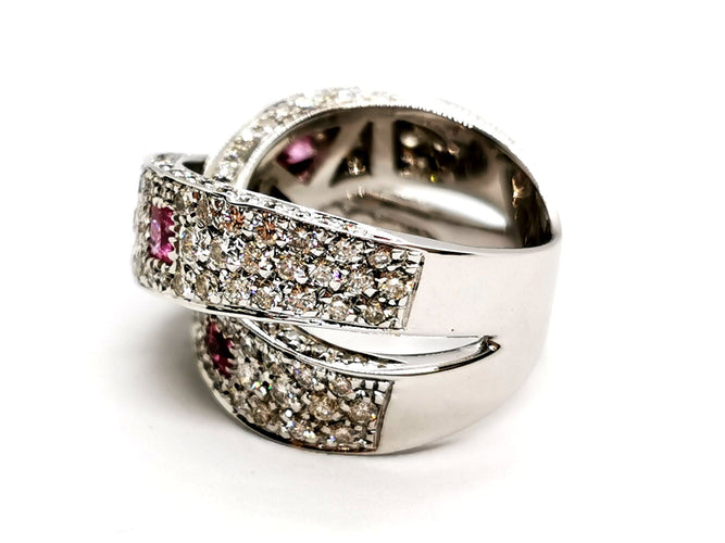 Bague 54 Bague Or blanc Diamant 58 Facettes 1161906CN