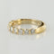 Bague 61 Demi Alliance diamants sur or jaune 58 Facettes 18-077-61
