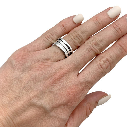 Bague 50 Bague Bulgari, "B.Zero1", or blanc. 58 Facettes 30190