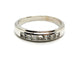 Bague 54 Bague Demie alliance Or blanc Diamant 58 Facettes 1186432CN