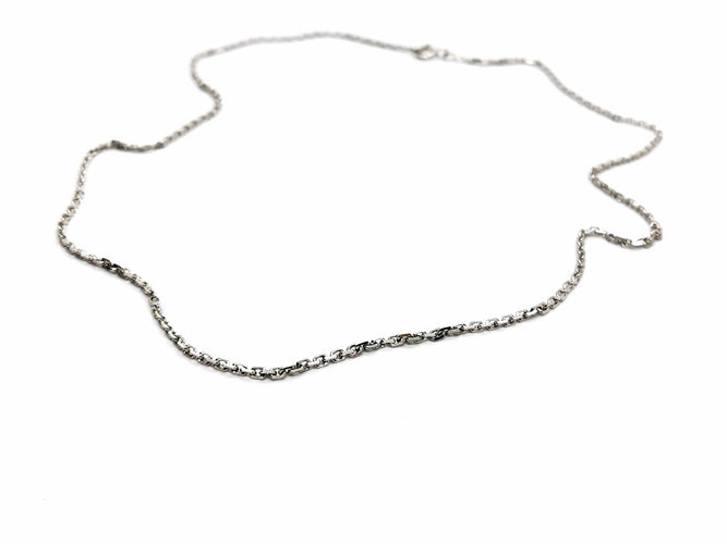 Collier Collier Maille forçat Or blanc 58 Facettes 1141231CD