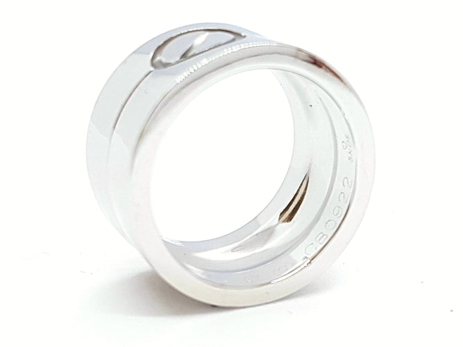 Bague 47 Cartier Bague Love Or blanc 58 Facettes 00071CN