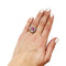 Bague 53.5 Bague 1950 en or rose, platine, diamants et rubis. 58 Facettes 30117