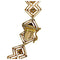 Collier Collier cravate Ilias Lalaounis en or jaune et diamants. 58 Facettes 27956