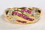 Bague 58 Bague Or jaune Rubis 58 Facettes 00188CN