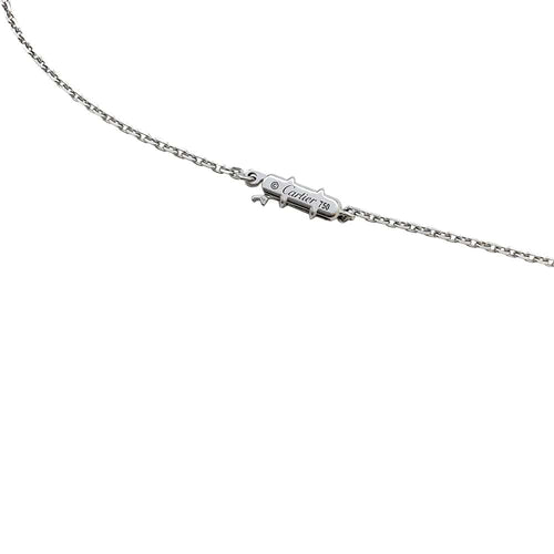 Collier Collier solitaire Cartier, diamant 0,85 carat en or blanc. 58 Facettes 30014