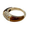 Bague 51 Bague Van Cleef et Arpels "Philippine" en or jaune, oeil de tigre et diamants. 58 Facettes 30045