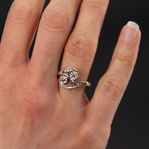 Bague 55 Bague ancienne de la Belle époque diamants 58 Facettes 19-523A-52