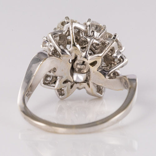 Bague 54 Bague rétro diamants bouquet 58 Facettes 20-196-51