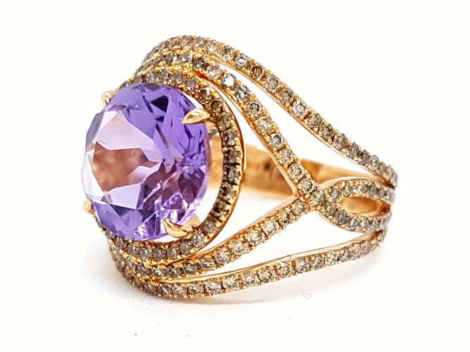 Bague 52 Etername Bague Eternelle Or jaune Améthyste 58 Facettes 06149CD