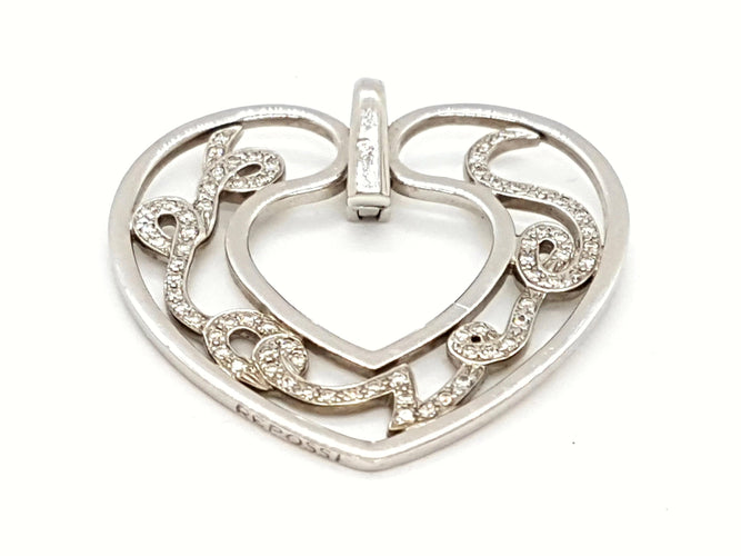 Pendentif Repossi Pendentif Love Or blanc Diamant 58 Facettes 00041GD