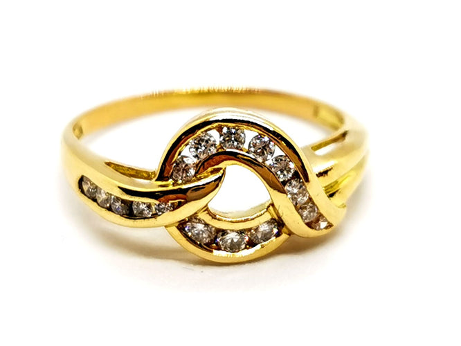 Bague 58 Bague Or jaune Diamant 58 Facettes 1167355CD