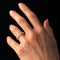 Bague 52 Demi alliance or jaune diamants 58 Facettes 20-257-48
