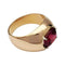 Bague 51 Jonc anglais or rose, rubis Mozambique 2.53 cts. 58 Facettes 30327