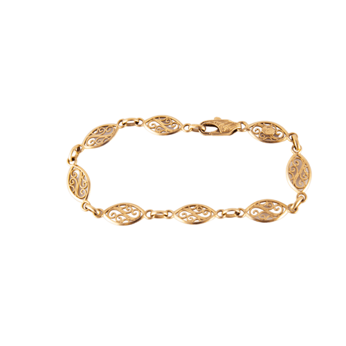 Bracelet Bracelet or jaune motifs filigranés 58 Facettes P6L1