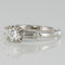 Bague 54 Solitaire diamant et diamants baguette 58 Facettes 16-060-54