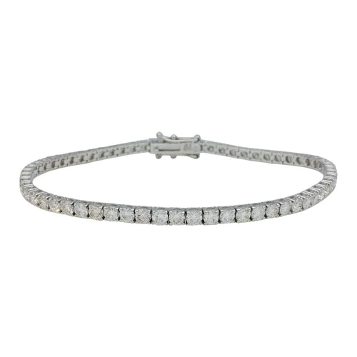 Bracelet Bracelet ligne en or blanc, 5 carats de diamants. 58 Facettes 29283