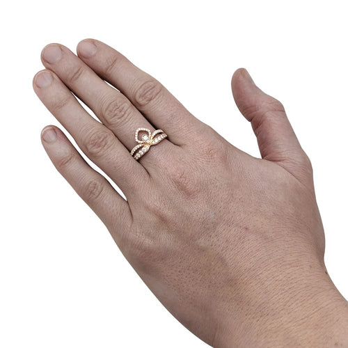 Bague 55 Bague Chaumet "Joséphine - Eclat Floral" en or rose, diamants. 58 Facettes 29648-1
