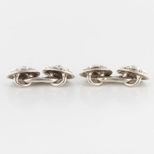 Boutons de manchette Boutons de manchettes anciens Argent 58 Facettes 19-162