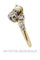 Bague 55 Vous et moi ancien perle et diamants 58 Facettes 34271