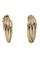 Boucles d'oreilles Demi-créoles 3 ors 58 Facettes 37351