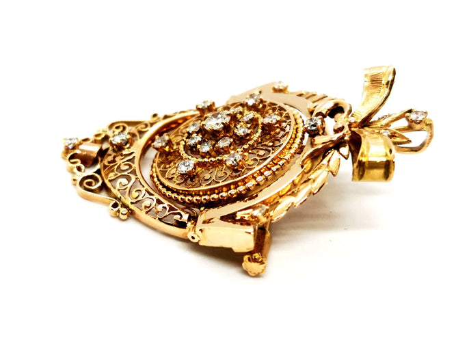Pendentif Pendentif Vintage Or jaune Diamant 58 Facettes 1126569CN