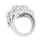 Bague 49 Bague dôme Van Cleef & Arpels en platine et diamants. 58 Facettes 29356-1