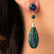 Boucles d'oreilles Boucles d'oreilles azurmalachites et malachites 58 Facettes 20-134