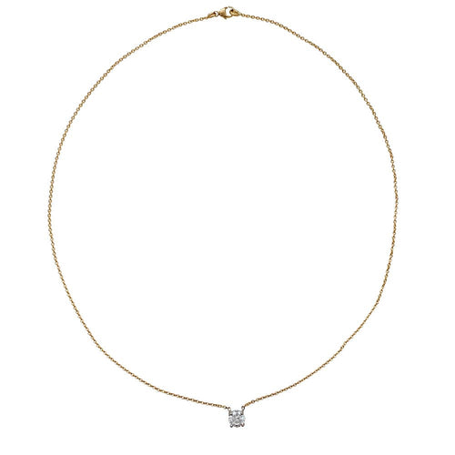 Collier Collier solitaire diamant 0,63 carat, 2 ors 58 Facettes 30239