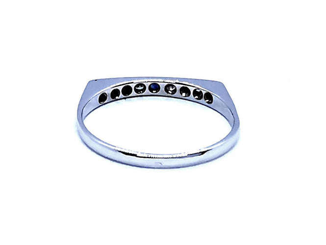 Bague 58 Bague Or blanc Saphir 58 Facettes 930703CN